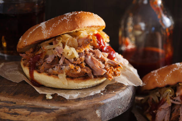 istock homemade pulled pork burger with caramelized onion and bbq sauce 931204606