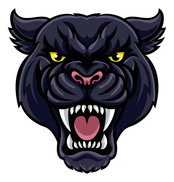 Vector illustration of Panther Mascot