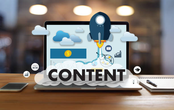 contenido blogging medios publicación información visión contenido concepto de datos de marketing - content fotografías e imágenes de stock