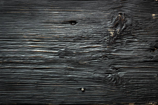 istock Black wood wall background for design and decoration 931213484