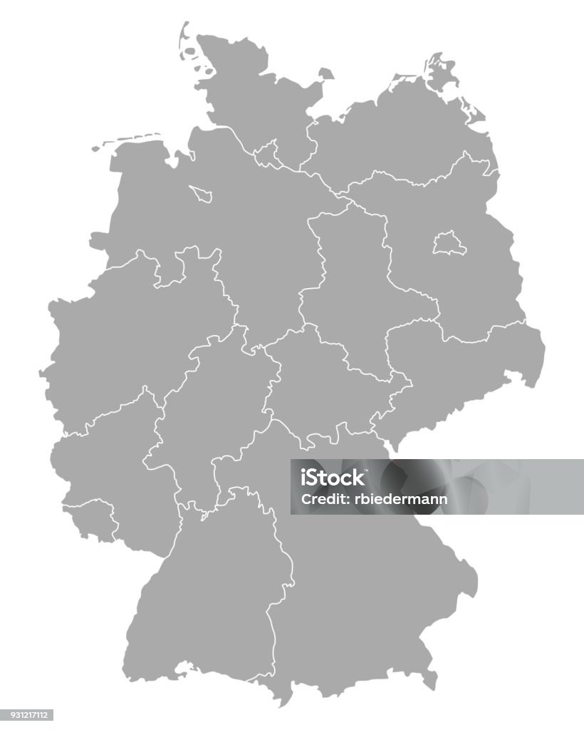 Map of Germany Germany stock vector