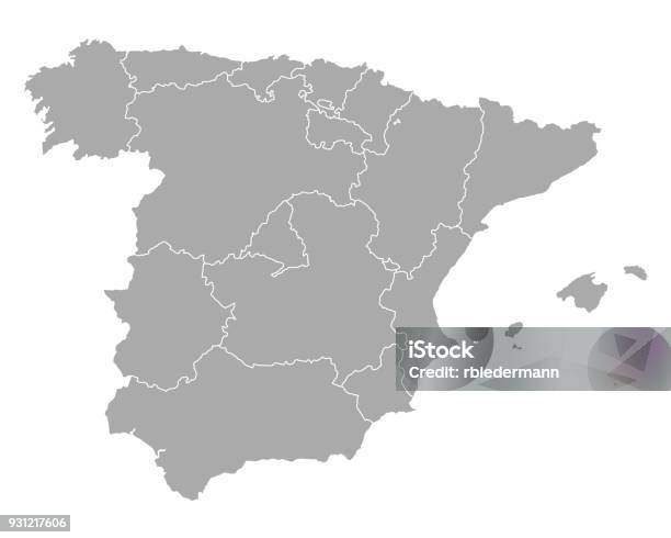Vetores de Mapa Da Espanha e mais imagens de Espanha - Espanha, Mapa, Comunidade