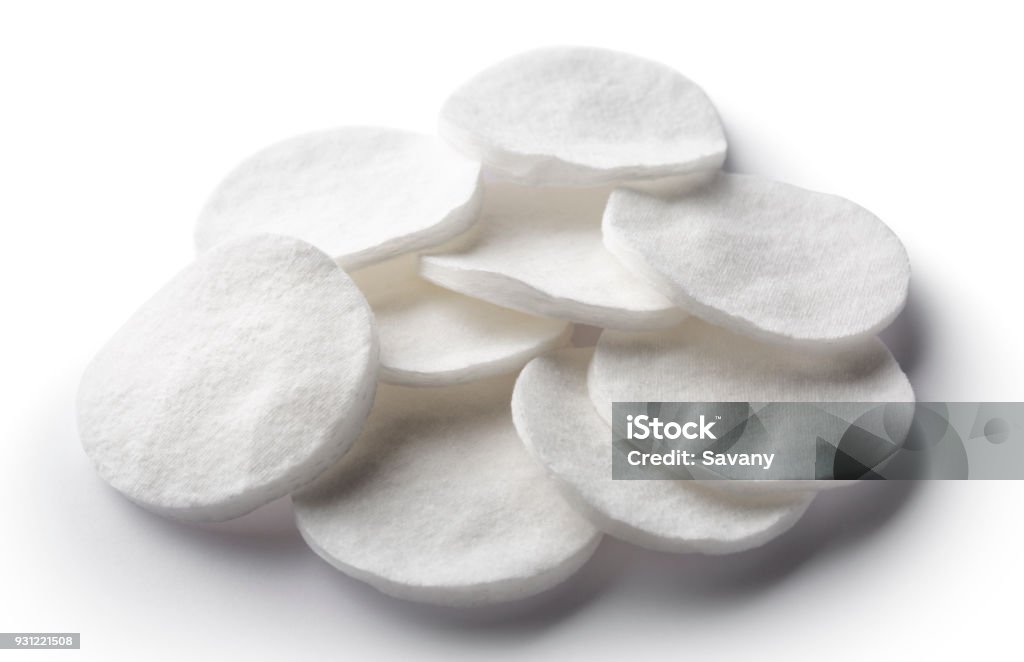 Cotton pads Cotton pads isolated on white Beauty Stock Photo