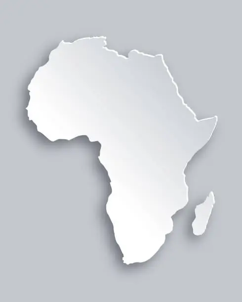 Vector illustration of Map of Africa