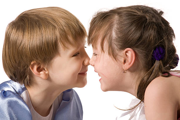 istock Two smiling little girls 93122364
