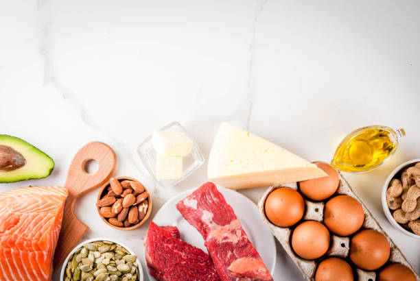 istock Ketogenic low carbs diet ingredients 931224382