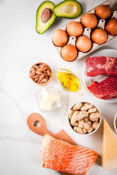 istock Ketogenic low carbs diet ingredients 931224386