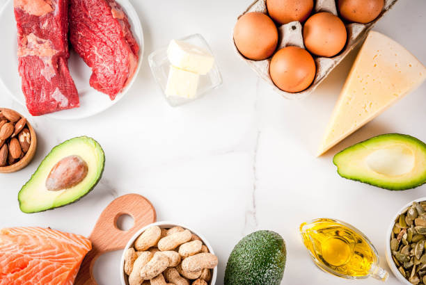 Ketogenic low carbs diet ingredients