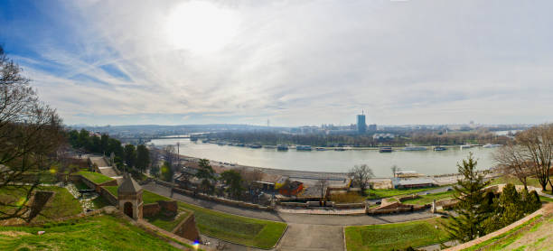 istock Panoramic view of Belgrade ciry and Danube river in Serbia 931224602