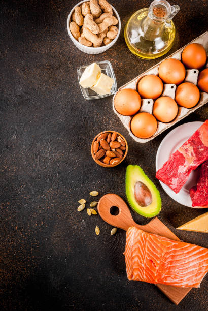 istock Ketogenic low carbs diet ingredients 931225476