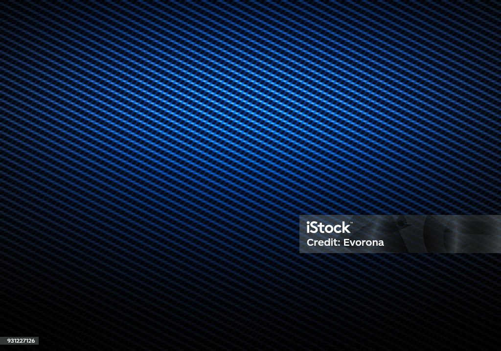Blue Carbon Fiber Texture Stock Illustration - Download Image Now