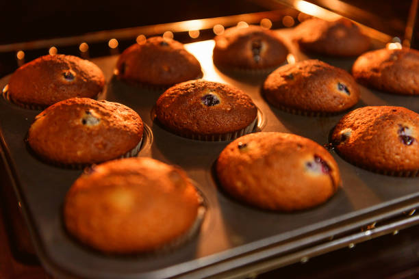 istock home muffins with forest berries are baked in the oven 931231018