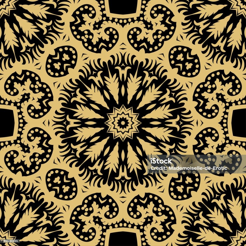 Therapy Pattern Vector Antistress Therapy Patterns Decorative Oriental Style Vector ...