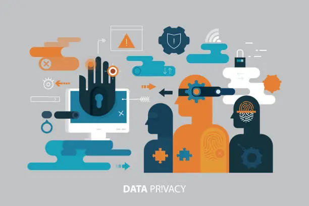 Vector illustration of Data Privacy Concept