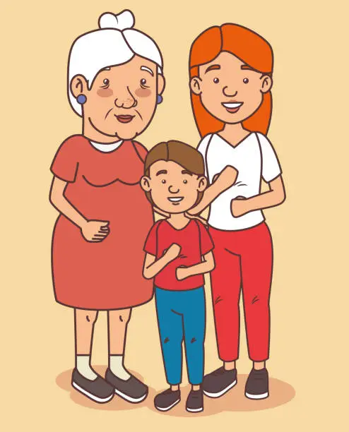 Vector illustration of Happy grandparents day