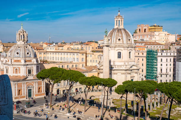 istock Trajan's Forum and the Trajans Column as seen from above 931245270