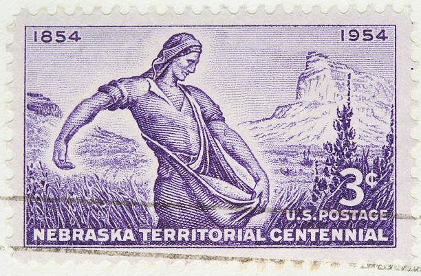 istock Vintage 1954 US Postage Stamp Nebraska Territorial Centennial 93124652