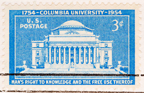 istock Vintage 1954 US Postage Stamp Columbia University 93124674