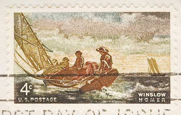 istock Vintage 1962 Winslow Homer Stamp 93124746