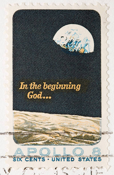 istock Vintage 1964 Apollo 8 Stamp 93124794