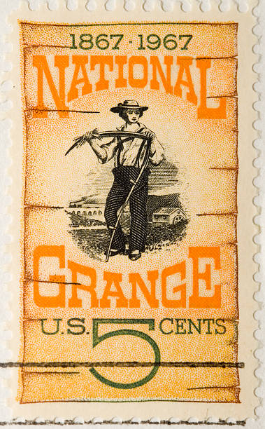 istock Vintage 1967 National Grange Postage Stamp 93124848