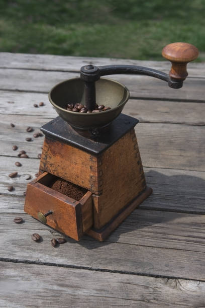 istock Manual coffee mash with vintage grinder 931248858