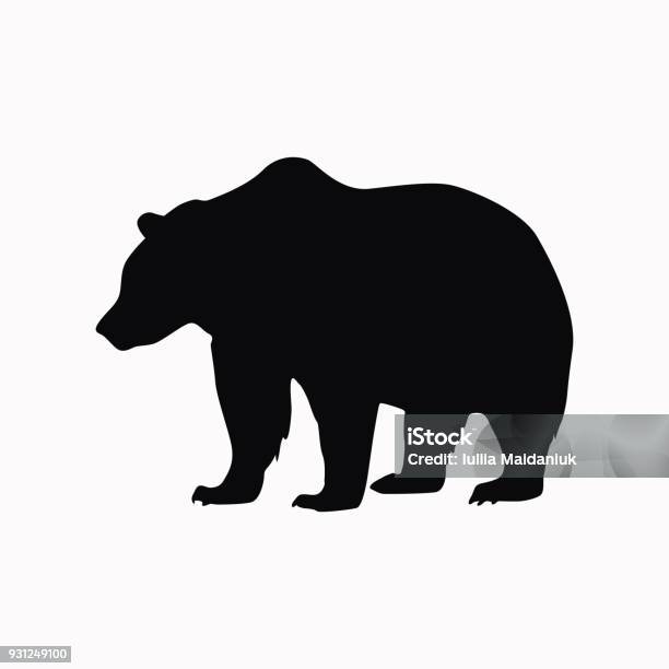 Bear Vector Icon Stock Illustration - Download Image Now - Bear, Icon Symbol, Vector