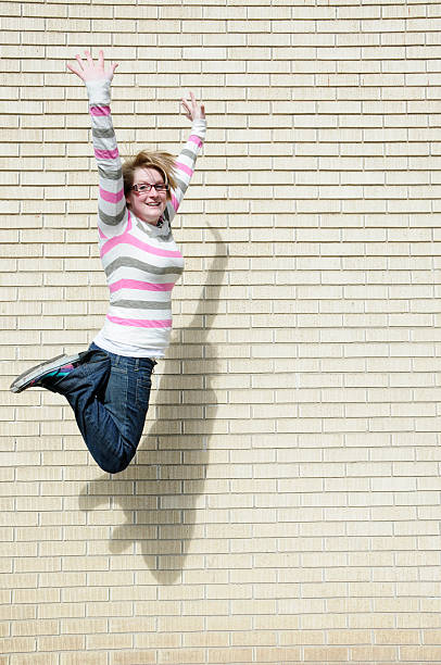 istock Woman jumping with Excitement 93124962