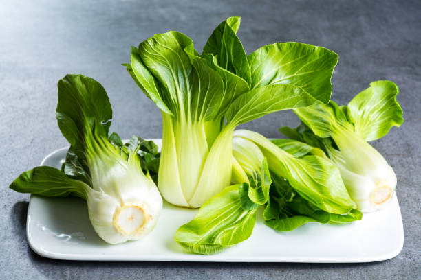 istock Fresh raw baby Bok choy or pak choi Chinese cabbage 931249882