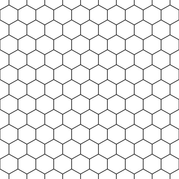 illustrations, cliparts, dessins animés et icônes de arrangement hexagonal sans couture - fond géométrique de vecteur - hexagon