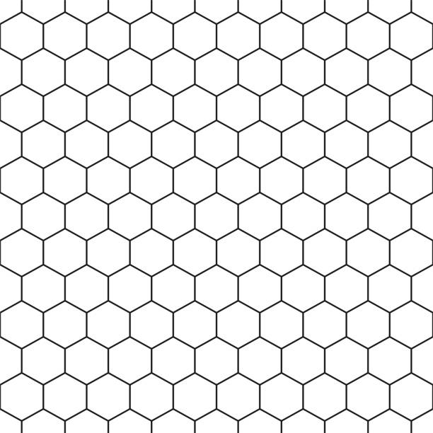 Seamless hexagonal pattern - vector geometric background Seamless hexagonal pattern - vector geometric creative background. hexagon stock illustrations