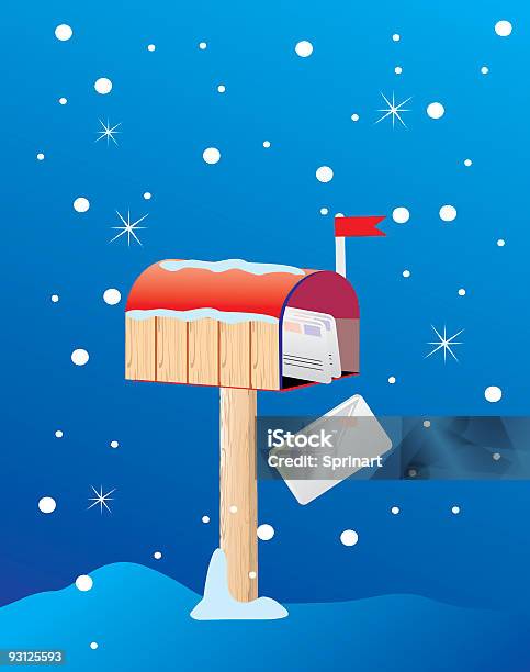Mailbox - Stockowe grafiki wektorowe i więcej obrazów Boże Narodzenie - Boże Narodzenie, Chodzić po wodzie - Położenie, Ciepła odzież