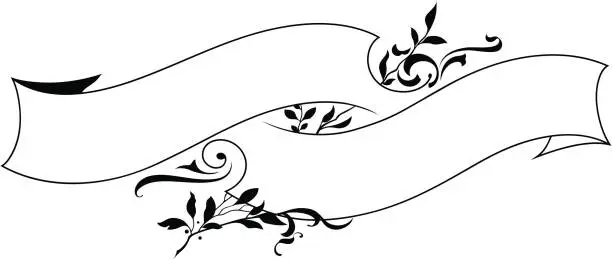 Vector illustration of Vector Ribbon / Banner Design