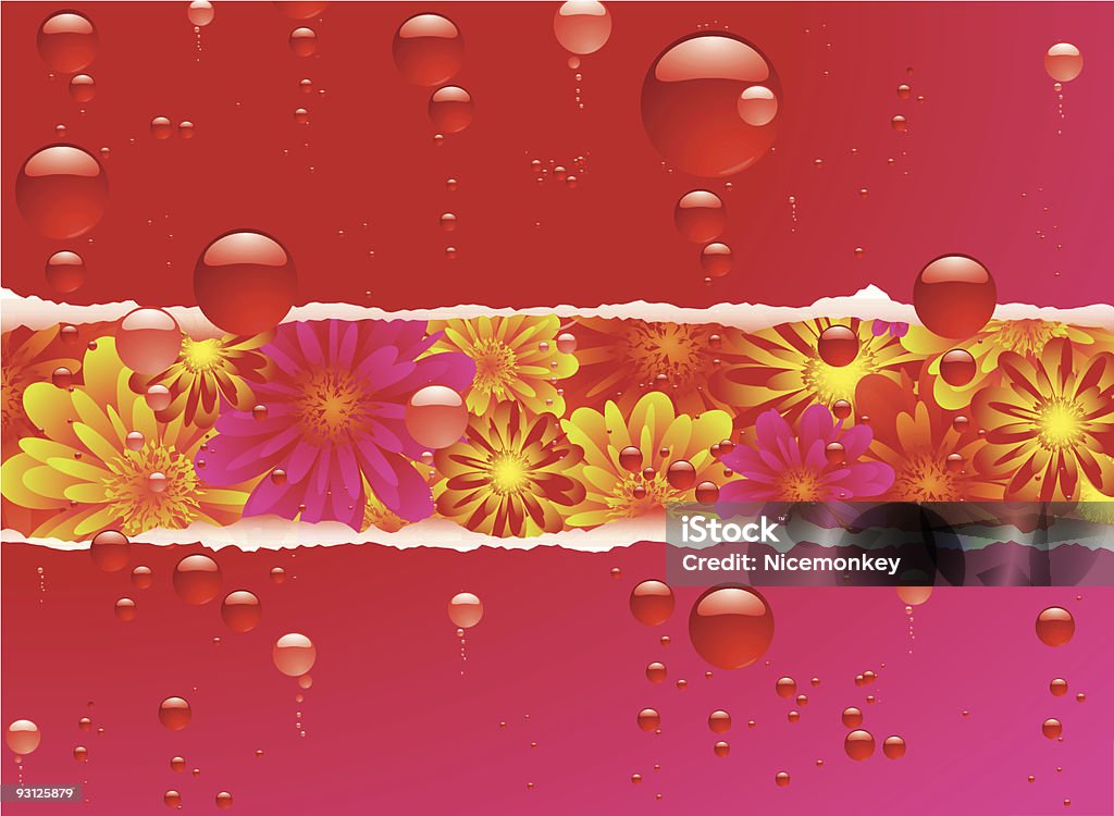 Barboteuse florale - clipart vectoriel de Abstrait libre de droits