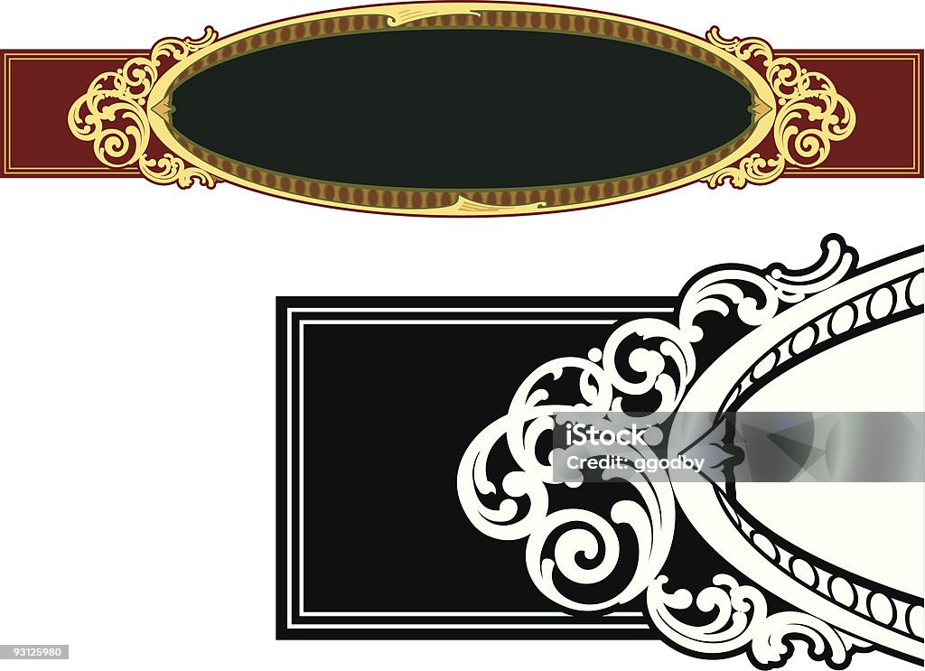 Vectorized teclas/painel - Royalty-free Art Nouveau arte vetorial