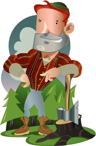 Vector illustration of Lumberjack