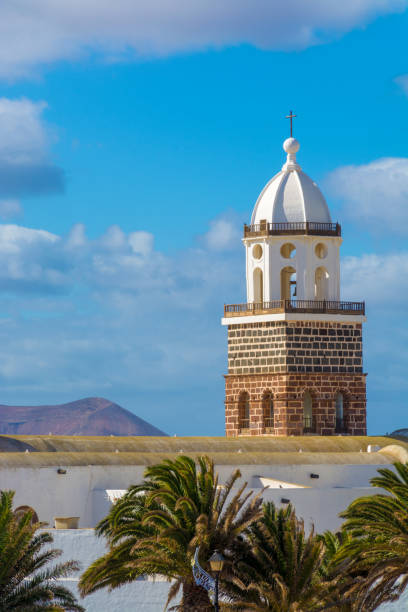 The medieval town square in Teguise, Lanzarote, Spain. Teguise is the old capital of Lanzarote.