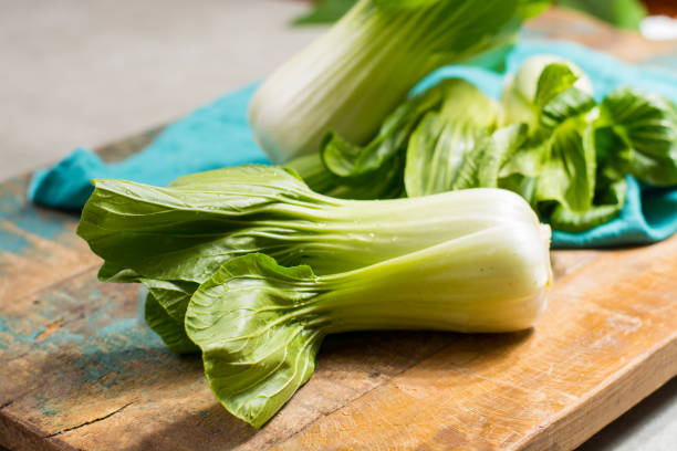 istock Fresh raw baby Bok choy or pak choi Chinese cabbage 931262532
