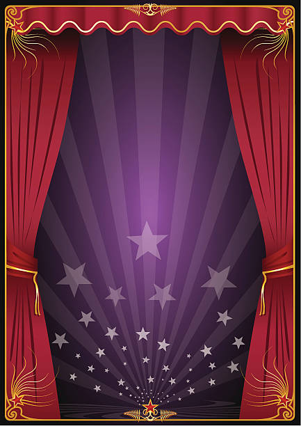 Appearing on the scene  magic show stock illustrations