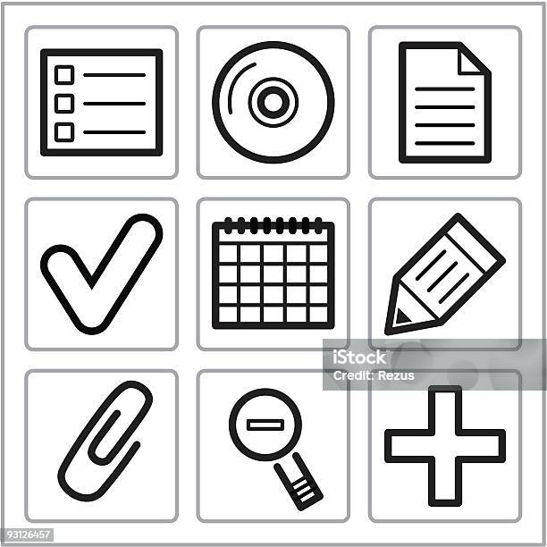 Finance Icons Set Stock Illustration - Download Image Now - Black Color, CD-ROM, Calendar