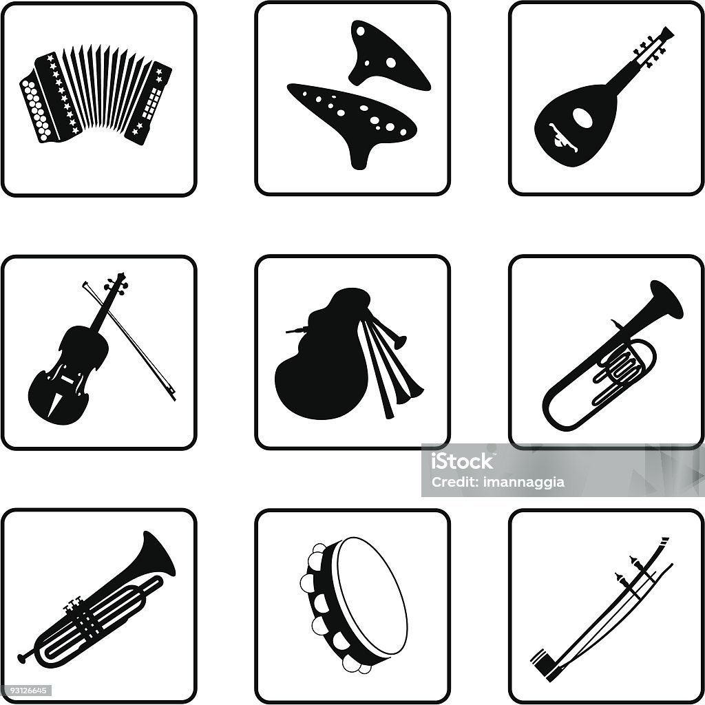 iInstruments - Grafika wektorowa royalty-free (Akordeon - instrument)