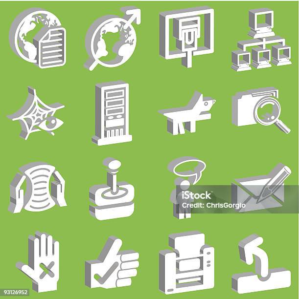 3d Web And Computing Icon Set Stock Illustration - Download Image Now - Box - Container, Brand Name Video Game, Business