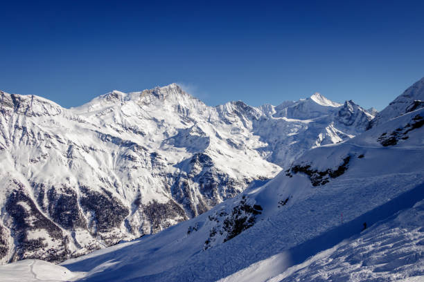 istock Zinal Alps panorama from Sorbois mountain station in Switzerland. 931269644
