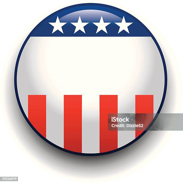 Pulsante Politico - Immagini vettoriali stock e altre immagini di Dipartimento di Stato degli Stati Uniti - Dipartimento di Stato degli Stati Uniti, A forma di stella, Bianco