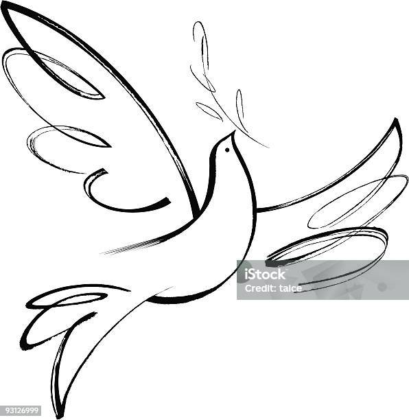 Ilustración de Paz Amor A La Libertad y más Vectores Libres de Derechos de Paloma - Ave - Paloma - Ave, Símbolo de la paz - Conceptos, Ilustración