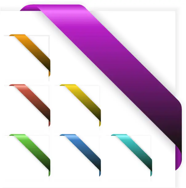 Corner Ribbom Free web corner ribbon psd set Vector Images & Graphics | FreeImages