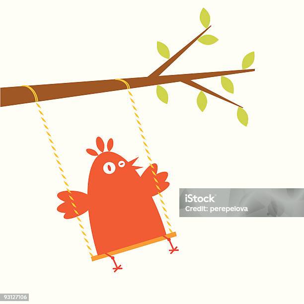 Swing Stock Illustration - Download Image Now - Sitting, Swing - Play Equipment, Animal Wing