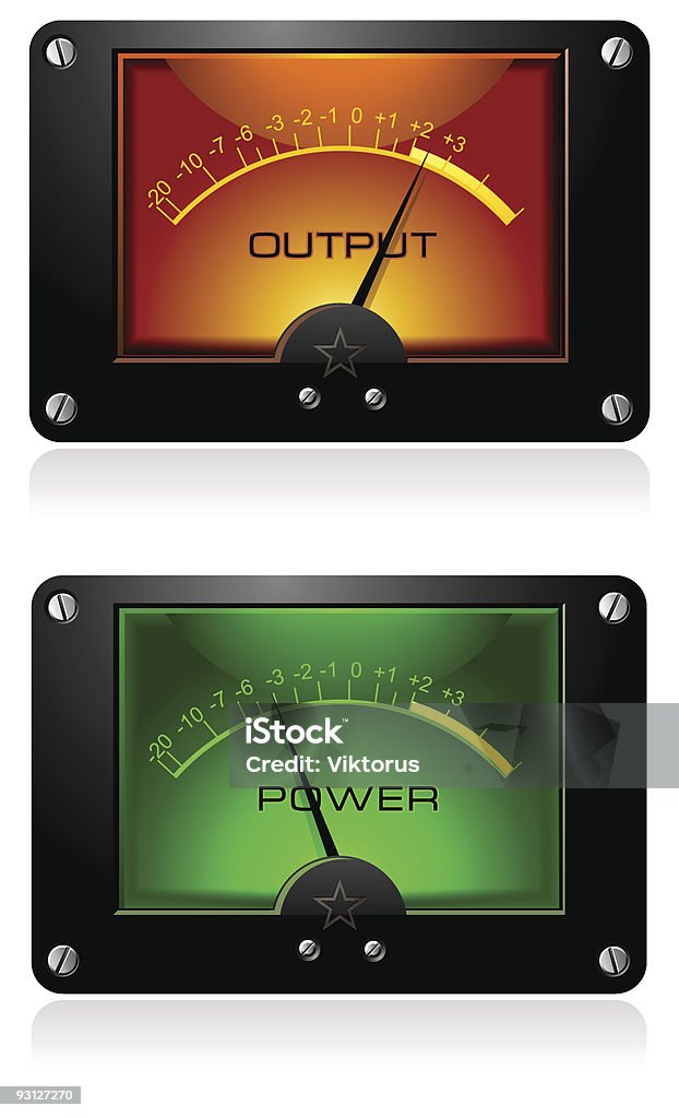 Analog Electronic Signal Meter Stock Illustration - Download Image Now ...