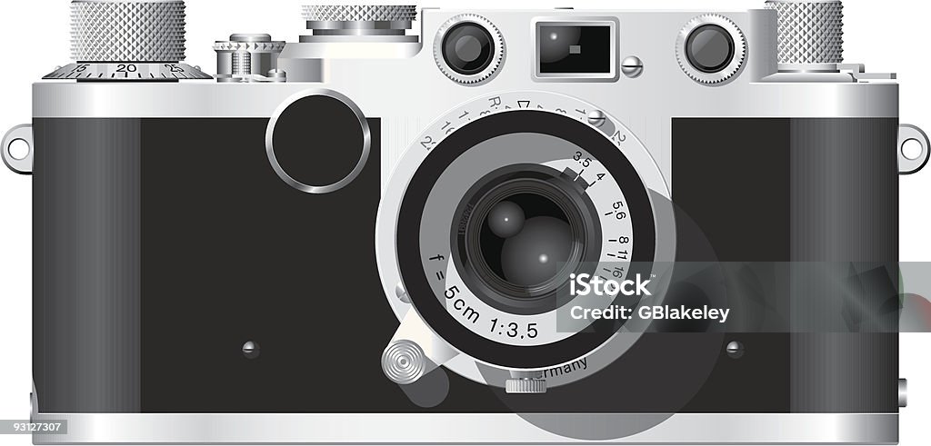 Leica IIf câmara - Royalty-free Câmara Fotográfica arte vetorial