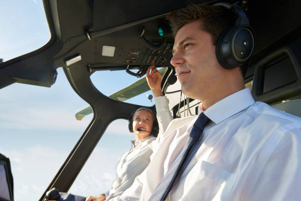 istock Pilot And Co Pilot In Cockpit Of Helicopter 931274870